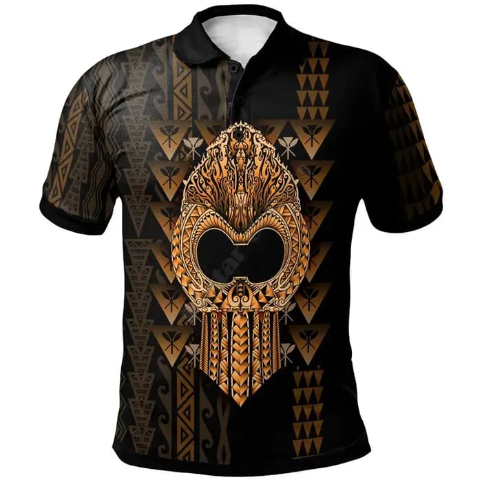 Hawaii polynésien Polo Plumeria tatouage Tribal 3D imprimé
