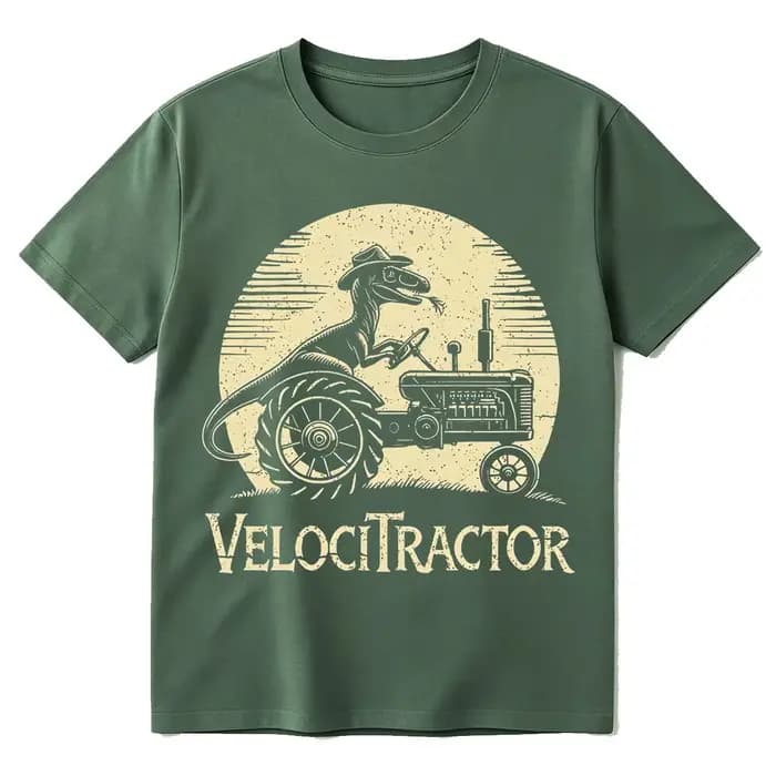 T-shirt graphique VelociTractor drôle pour hommes et femmes