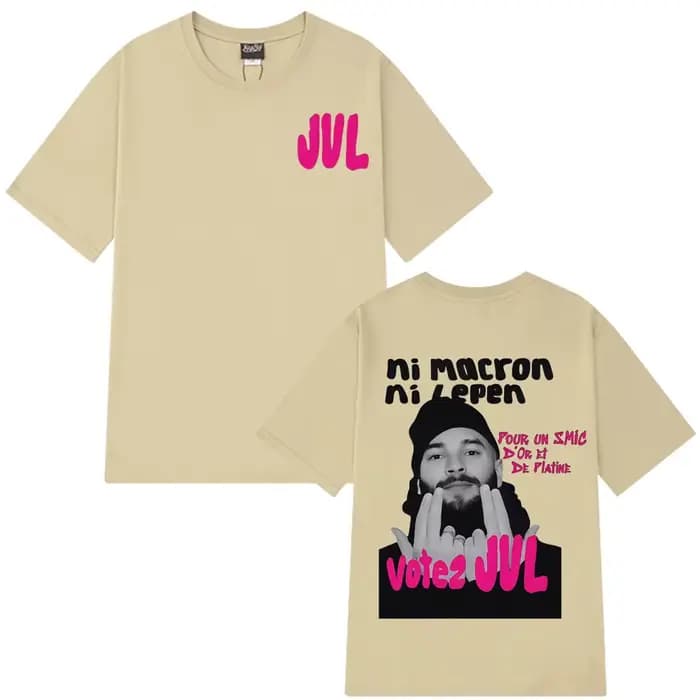 Rappeur français JUL mode graphique T-shirts hommes femmes Hip-hop T-shirt à manches courtes décontracté esthétique