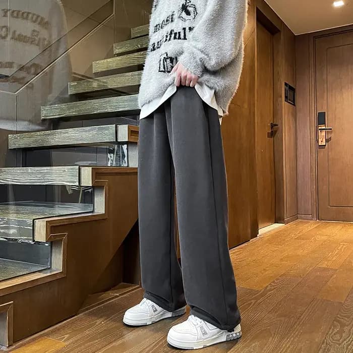 Pantalon de jogging en polaire pour homme hiver 2026