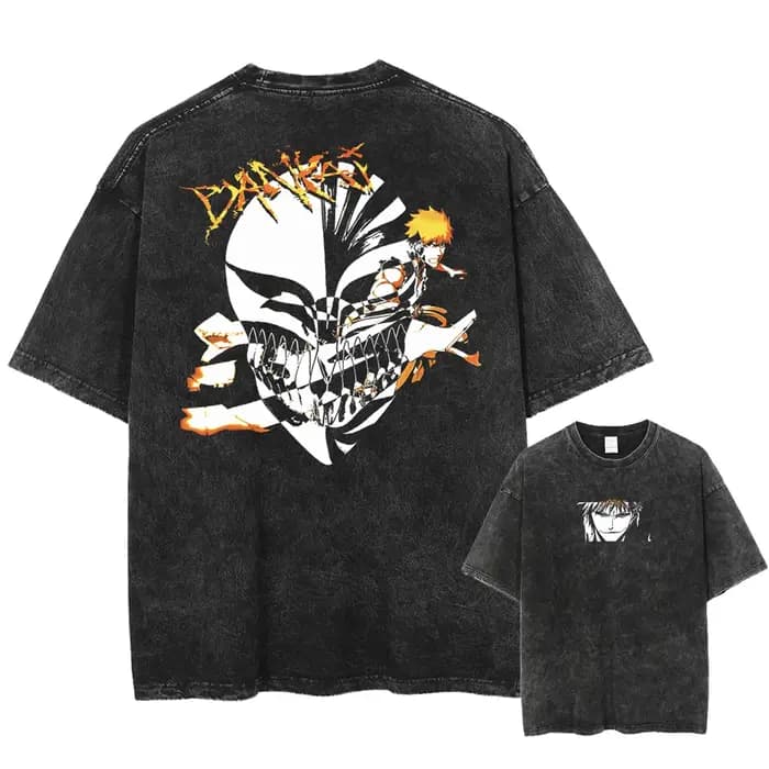 BLEACH Manga T-shirt graphique Zaraki Kenpachi imprimé