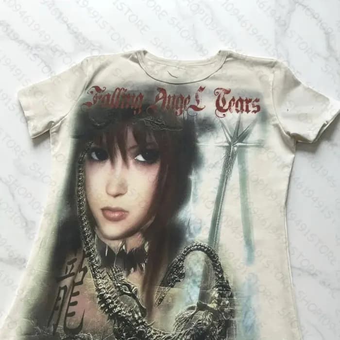 Vêtements pour femmes T-shirts Vintage Streetwear Harajuku dessin animé imprimé graphique T dessus de chemise roupas