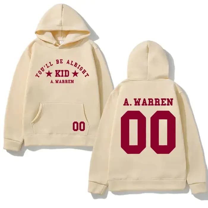 You'll Be Alright sweat à capuche Alex Warren 2025NEW unisexe