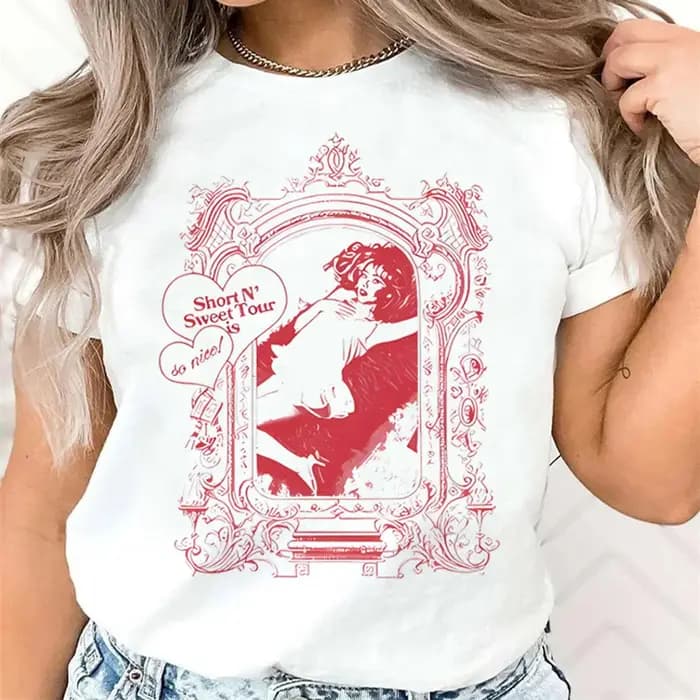 Sabrina Carpenter t-shirt fille graphique anime hip hop Punk streetwear t-shirt psychédélique années 80 anime gothique esthétique hip hop