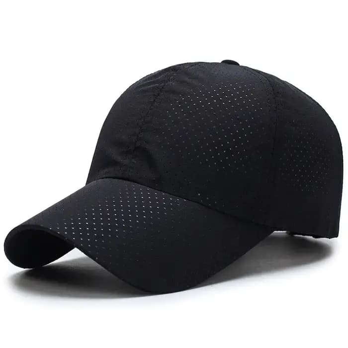 Casquette de baseball en maille respirante et réglable pour hommes et femmes, séchage rapide, légère
