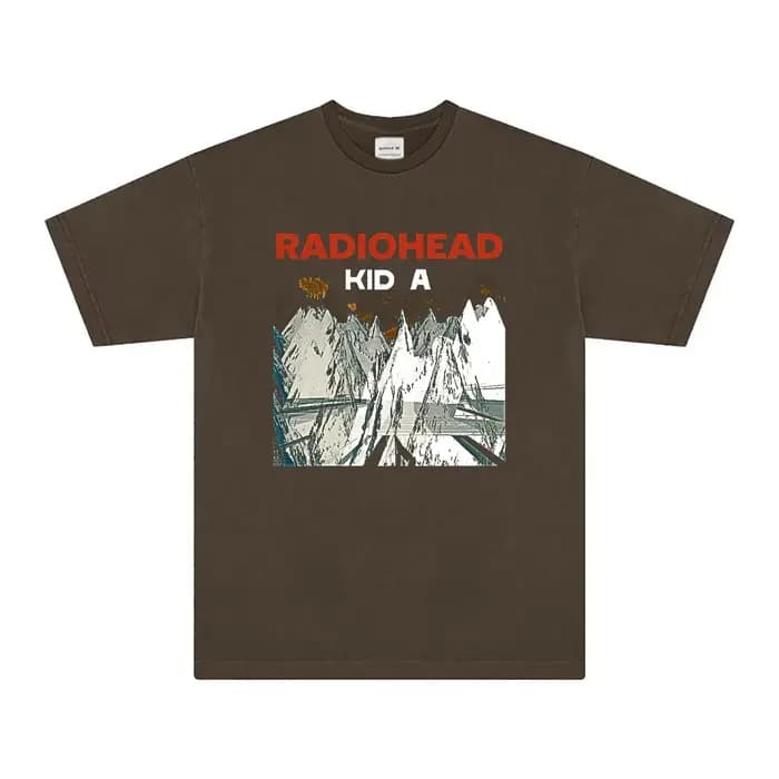 Radiohead T-Shirt enfant un groupe de Rock musique coton hommes femmes cadeau surdimensionné vêtements amples manches courtes chemise imprimée