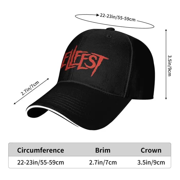 Hellfest Heavy Metal Festival de musique Logo casquette de Baseball décontracté camionneur chapeau été unisexe hommes