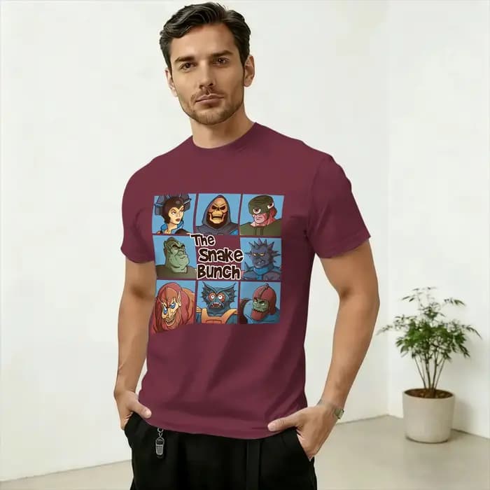 T-shirt H-He Mans The Snake Bunch pour hommes