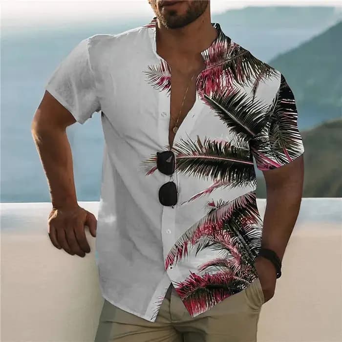 Chemise à motif imprimé pour hommes