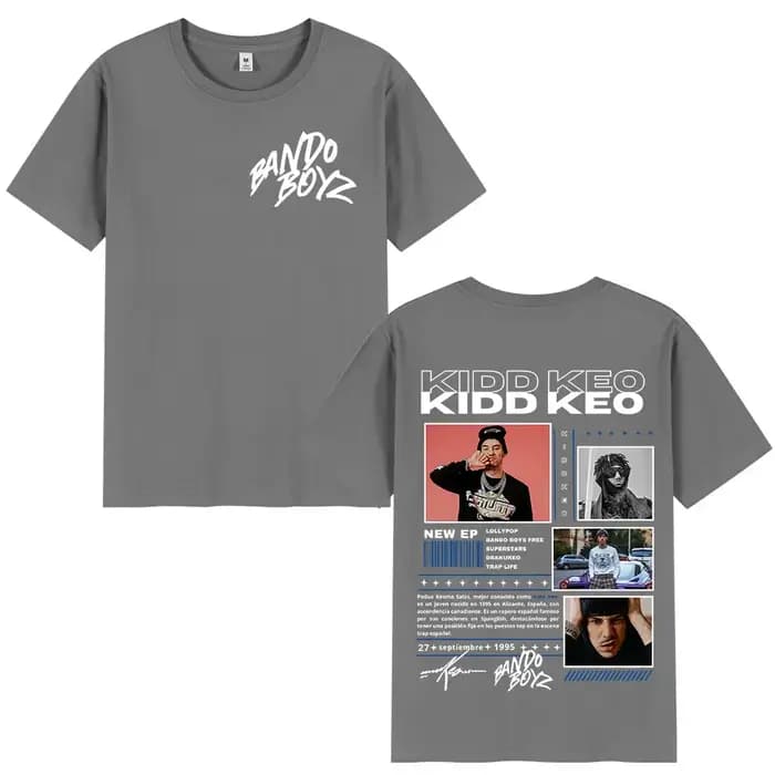 Rappeur Kidd Keo Bando Boyz Album Tour Merch T-shirt hommes femmes mode Hip Hop manches courtes T-shirts coton