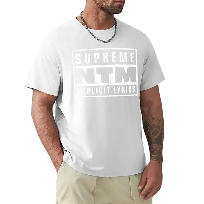 Nouveau modèle été 2026 NTM – T-shirt imprimé col rond pour homme