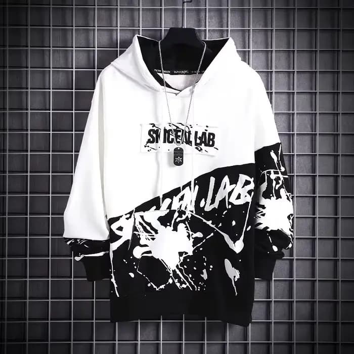 Sweat à capuche japonais à manches longues pour hommes