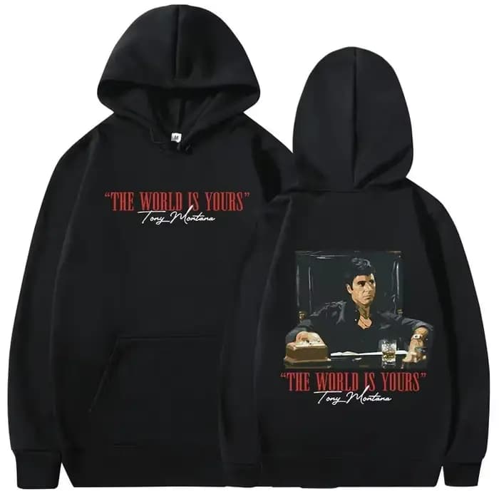 Sweats à capuche classiques pour hommes et femmes du film Scarface, pulls gothiques rétro, sweat-shi