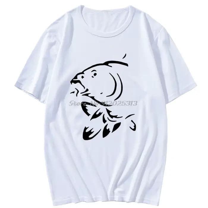 Harajuku carpe poisson manches courtes pêches ruiné ma vie T-shirt hommes femmes