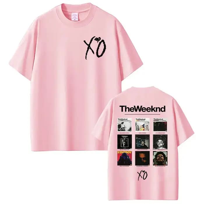 Rappeur The Weeknd Xo Album 2025 t-shirts graphiques femmes hommes Hip Hop T-shirt unisexe mode Harajuku Kawaii