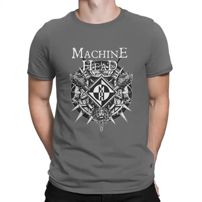 T-shirt en pur coton à col rond pour hommes