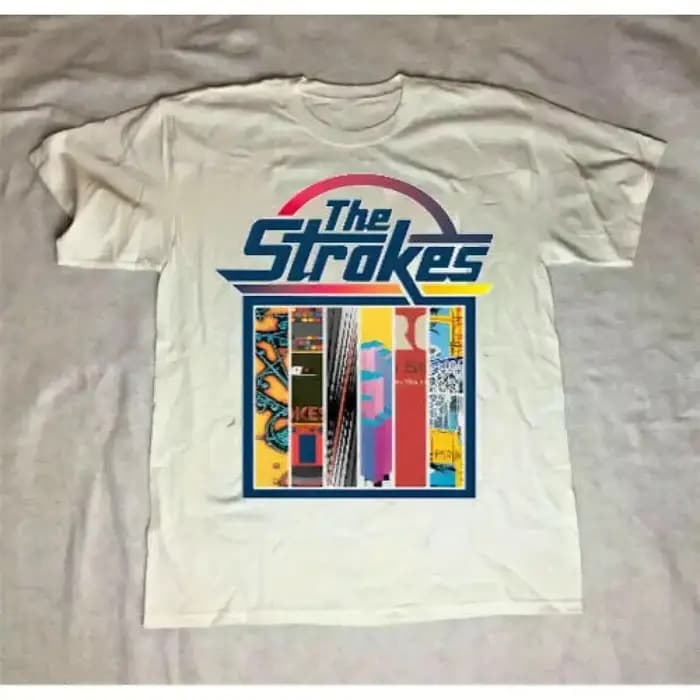 T-shirt vintage des années 90 de la tournée rock des The Strokes pour hommes