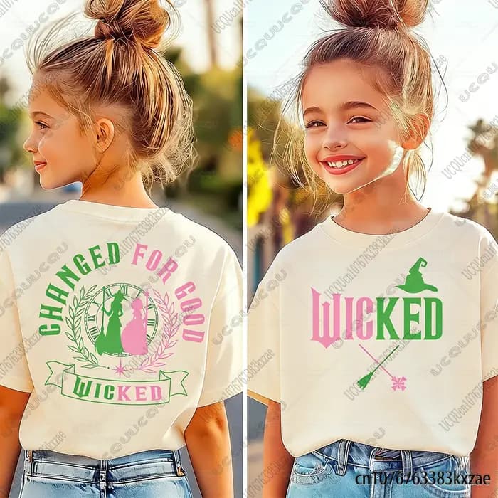 T-shirt en coton imprimé méchant pour enfants