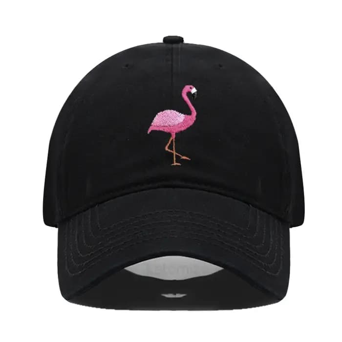 Casquettes de Baseball flamant rose brodées d'animaux pour hommes et femmes, chapeau rétro en coton