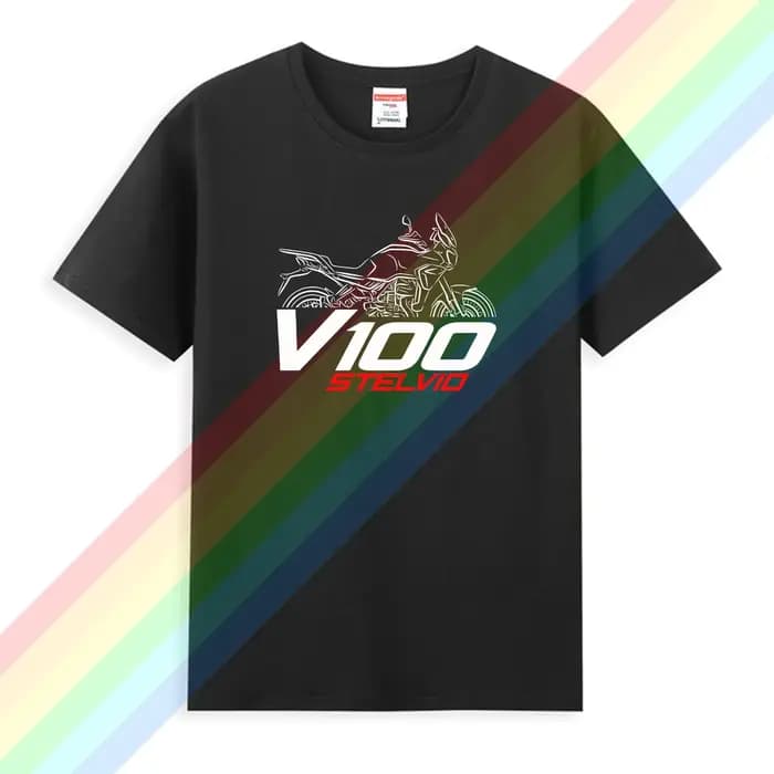 2025 hommes T-shirt t-shirt style décontracté Moto Guzzi Stelvio 2025 graphique été manches courtes