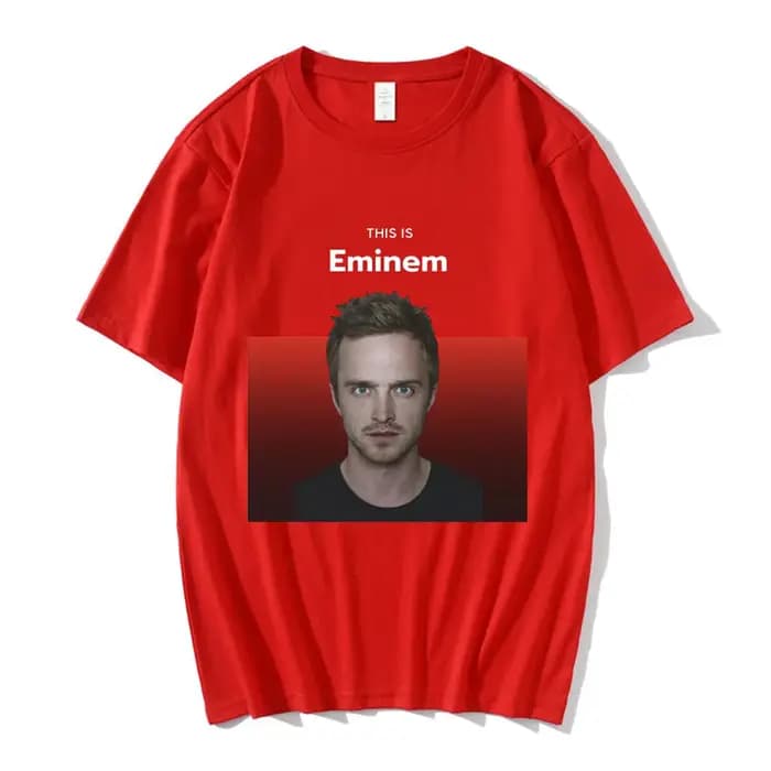 T-shirt décontracté en coton pour hommes et femmes, T-shirt Breaking Bad, This Is Eminem, Jesse Pink