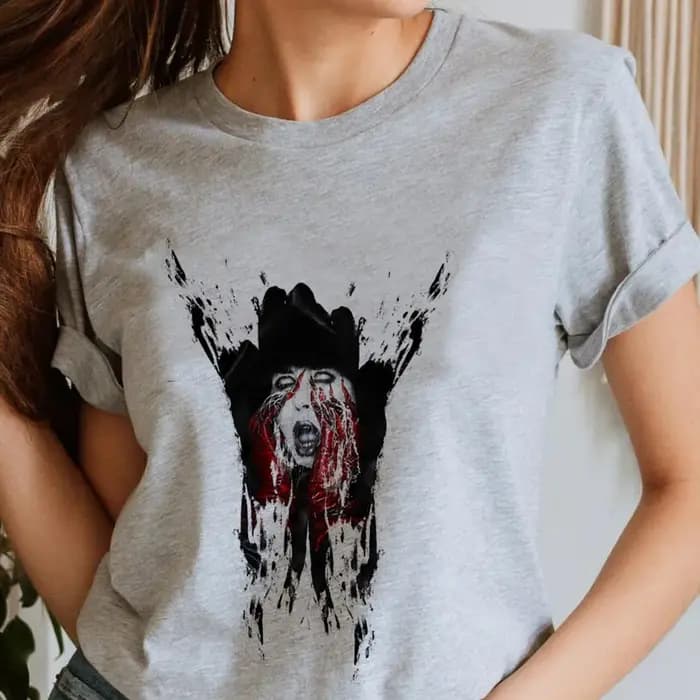 Marilyn Manson t-shirt fille années 80 vêtements coréens rétro hip hop streetwear kawaii Pop Culture coloré gothique graphique psychédélique