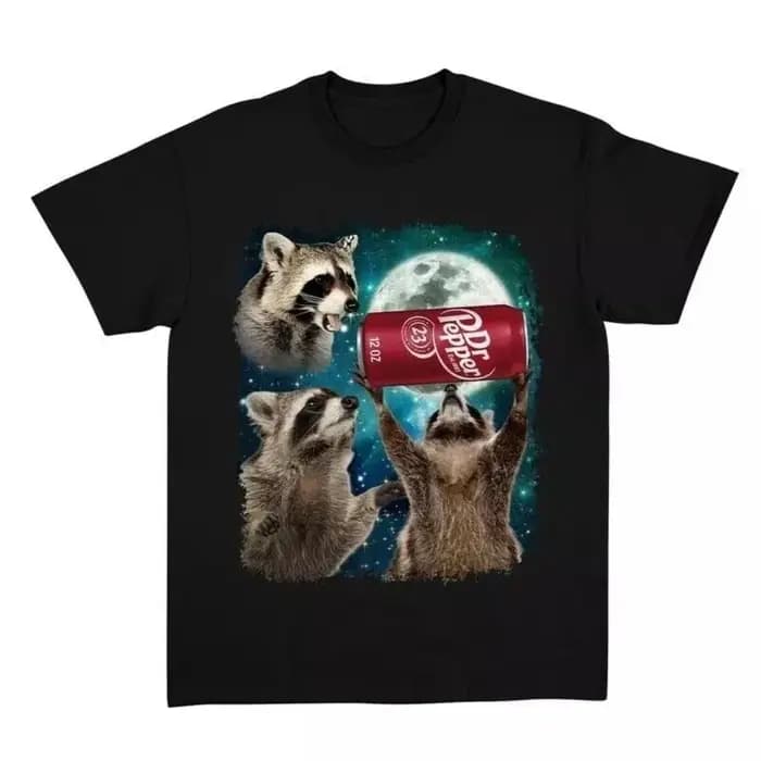 Drôle Meme trois ratons laveurs Vintage t-shirt Design créatif graphique imprimé femmes col rond t-s