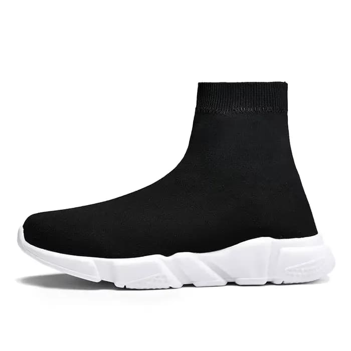 Baskets montantes noires classiques pour hommes et femmes