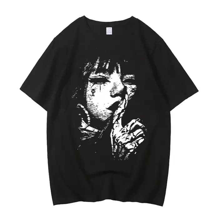 Le T-shirt Manga "ITO Junji Uzumaki" est un T-shirt d'été Terrifiant et intéressant en pur coton pou