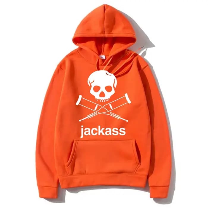 Jackass – sweat à capuche noir avec Logo graphique imprimé pour homme et femme