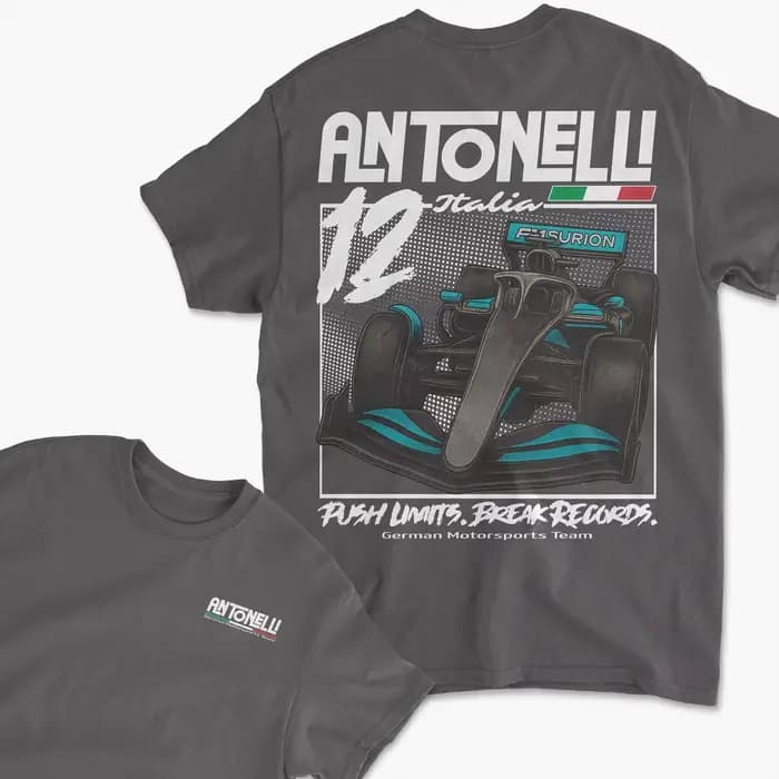 T-shirt unisexe 100% coton du champion du Grand Prix Kimi Antonelli