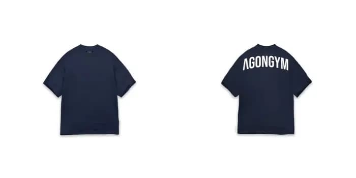AGONGYM nouvelle tendance de la mode hommes T-shirt sport coton manches courtes chemises amples musc