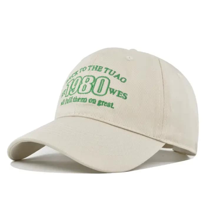 Casquette de baseball brodée 1980