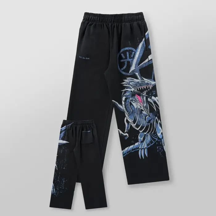 Yu-gi-oh sweat à capuche graphique ensembles pour hommes Grunge Streetwear