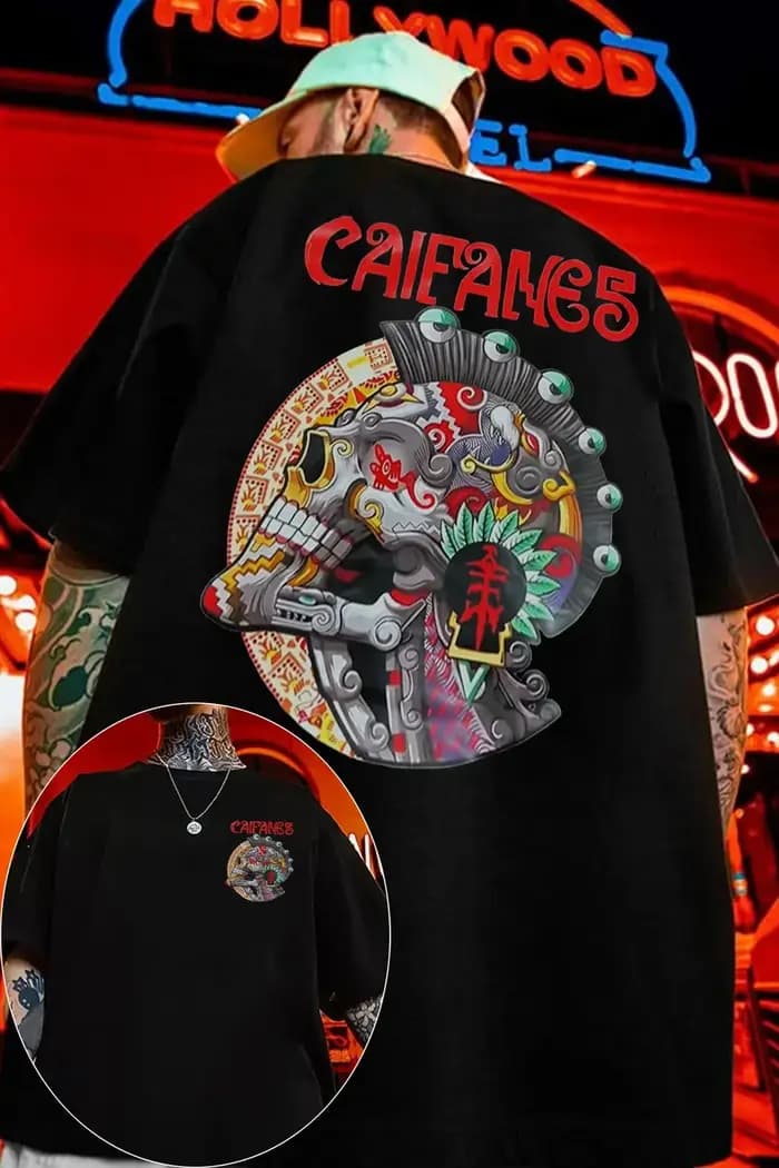 T-shirt graphique du groupe de rock latin mexicain Caifanes pour hommes et femmes