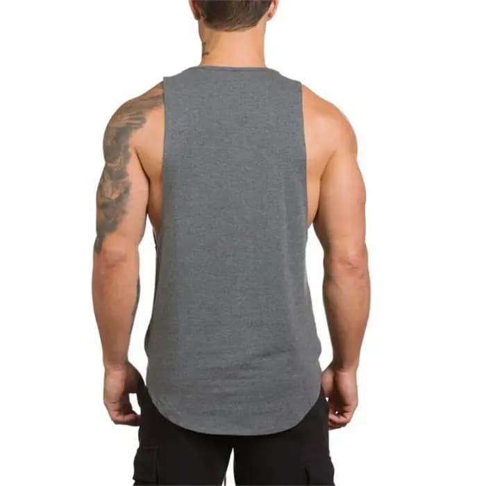 T-Shirt sans manches en coton respirant pour hommes