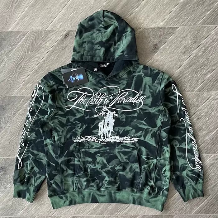 HS Green Marble Paradise Sweat à capuche Pull à capuche décontracté