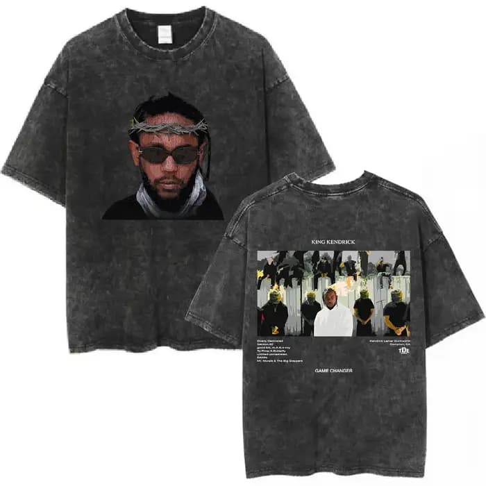 Rappeur Kendrick Lamar t-shirt Mr Morale & The Big Steppers Vintage lavé T-shirts hommes femmes vêtements mode Hip Hop