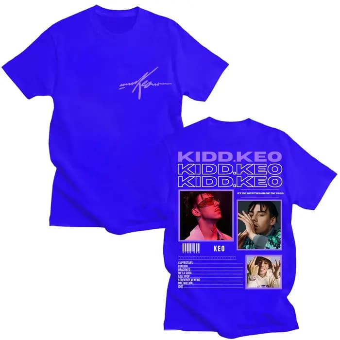 Rappeur Kidd Keo Bando Boyz Tour imprimé t-shirt hommes femmes à la mode Hip Hop t-shirts surdimensionné coton