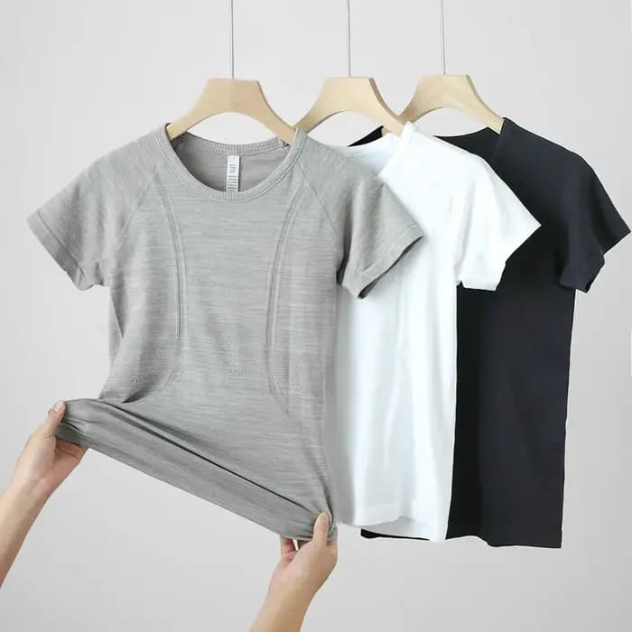 Femmes Yoga haut sans couture Sport t-shirts chemise de Fitness vêtements