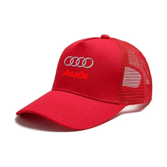 Casquette de baseball réglable pour sport en plein air avec autocollants pour Audi A4 B5 B6 B7 B8 B9 A3 8P 8V 8L A5 A6 C6 C5 C7 4F A1 A7 A8