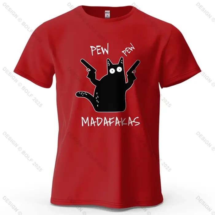 Cool chat Funky imprimé hommes T-Shirt 100% coton surdimensionné humoristique graphique t-shirts pour haut pour femme