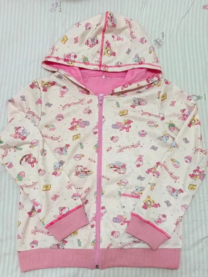 Japonais Kawaii mignon dessin animé imprimé sweats à capuche femmes décontracté Grunge Lolita
