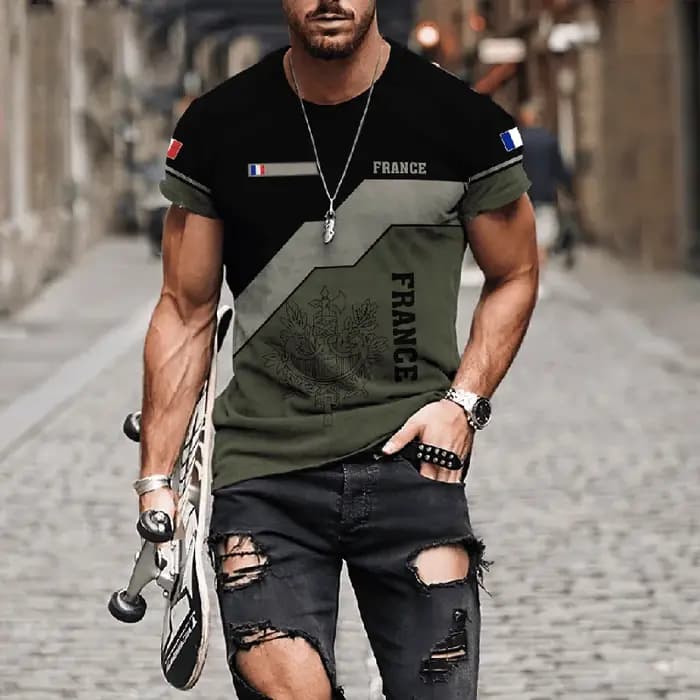 Solomon-T-shirt à Manches Courtes pour Homme et Femme