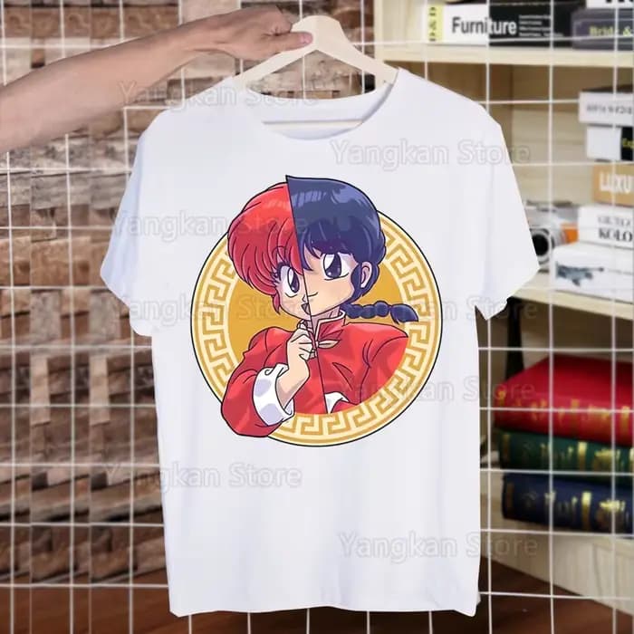 Ranma 12 T-shirts été hommes/femmes Hip Hop drôle impression