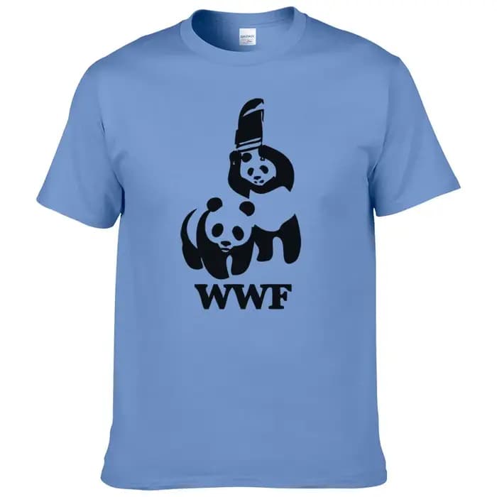Panda comédie à manches courtes Cool Camiseta T-shirt hommes