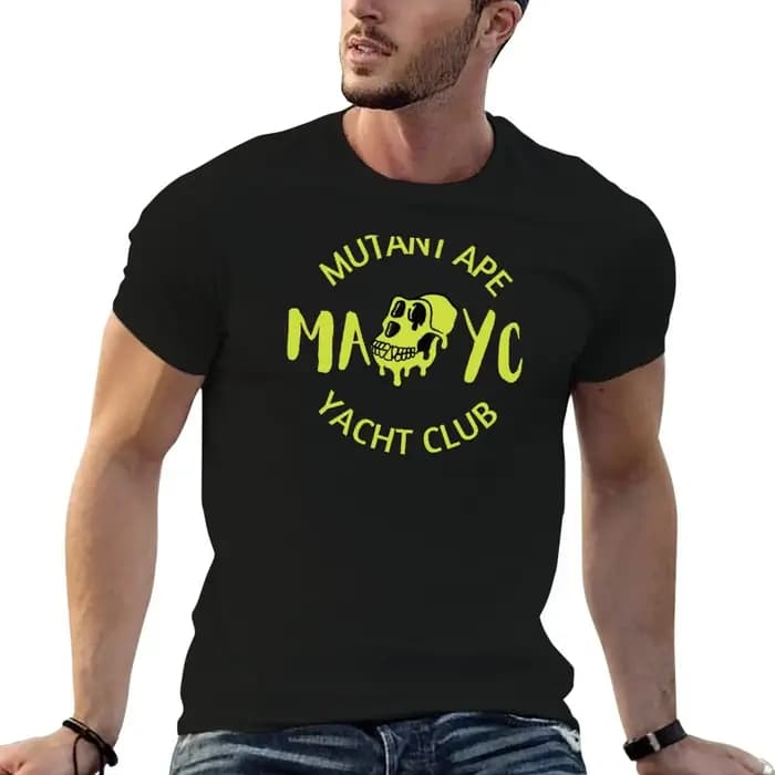 Bored Ape Yacht Club - T-shirt graphique fantaisie MAYC pour collectionneur de NFT, humoristique sur le thème des NFT