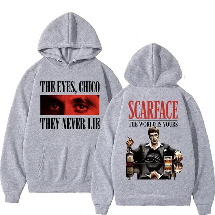 Sweat à capuche Tony Montana planchers face pour homme