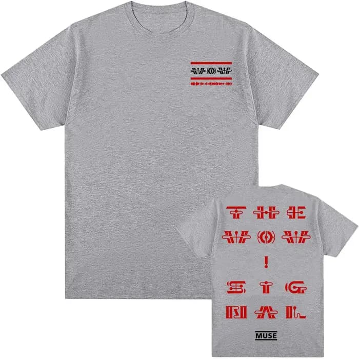 Muse The Wow! T-shirt Signal rétro avec impression graphique Hip Hop