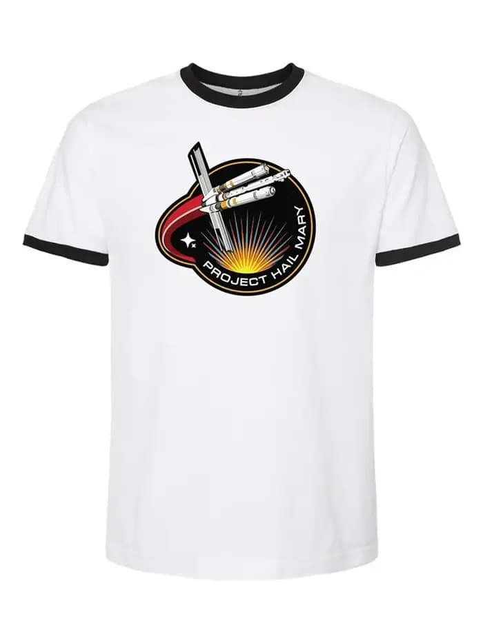 T-shirt Ringer Project Hail Mary avec Patch Mission